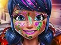Dotted girl new year makeup