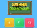 Guess number Quick math games