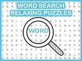 Word Search Relaxing Puzzles Word Search Relaxing Puzzles