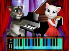 Talking Tom Piano Time — لعبة مجانية اون لاين