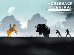 Horseback Survival Zombies Escape — لعبة مجانية اون لاين