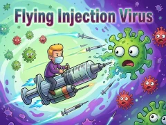 Гульня Flying Injection Virus онлайн