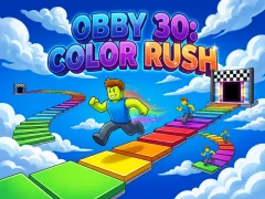 თამაში Obby 30: Color Rush ონლაინ