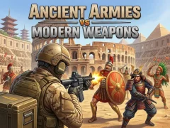 Mchezo Ancient Armies vs Modern Weapons online