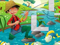 Spill Kids Cartoon Puzzle online