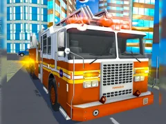 Fire City Truck Rescue Driving Simulator — لعبة مجانية اون لاين