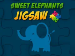 Spil Sweet Elephants Jigsaw online