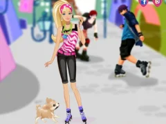 Barbie on roller skates เกมออนไลน์