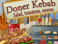 Doner Kebab Salad, Tomatoes, Onions — لعبة مجانية اون لاين