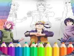 游戏Naruto Shippuden Coloring Book 在线