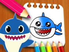 Baby Shark Coloring Book — لعبة مجانية اون لاين