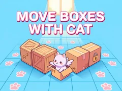 Move Boxes with Cat — безкоштовна онлайн гра