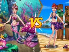 Mermaid vs Princess Outfit เกมออนไลน์