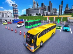 City Coach Bus Parking Adventure Simulator — لعبة مجانية اون لاين