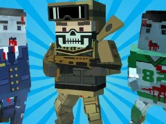 Blocky Shooting Arena 3D Pixel — bezmaksas tiešsaistes spēle