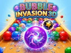Permainan Bubble Invasion 3D talian