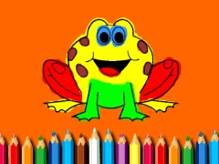 Back To School: Frog Coloring Book — free online game