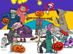 Igra Find 5 Differences Halloween spletu