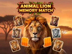 Animal Lion Memory Match