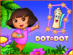 Cluiche Dora The explorer Dot to Dot ar líne