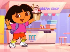 Ice Cream Maker With Dora — لعبة مجانية اون لاين