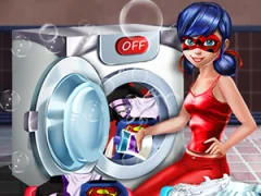 Lady Bug Washing Costumes เกมออนไลน์