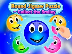 Round jigsaw Puzzle — Collect the Smiley