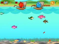 游戏FireBoy And WaterGirl Go Fishing在线