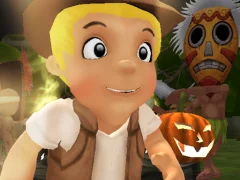 Permainan Halloween Island Running talian