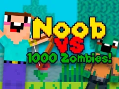 Noob vs 1000 Zombies — لعبة مجانية اون لاين