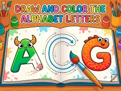 游戏Draw and Color the Alphabet Letters在线