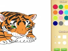 Baby Tiger Coloring Book