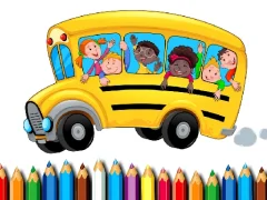 游戏School Bus Coloring Book在线
