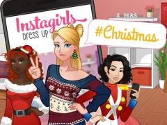 InstaGirls Christmas Dress Up เกมออนไลน์