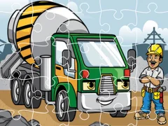 Construction Trucks Jigsaw – tasuta veebimäng