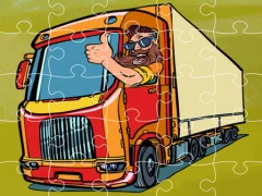 Spel Semi Trucks Jigsaw på nätet