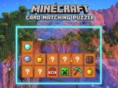 Minecraft Card Matching Puzzle