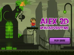 Alex 2D Run Adventure — bezmaksas tiešsaistes spēle