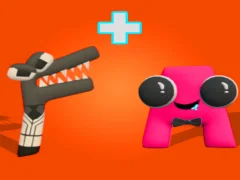 Merge Alphabet: 2D Run — bezmaksas tiešsaistes spēle