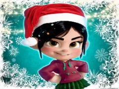Xogo Vanellope Von Schweetz Christmas Dress Up en liña