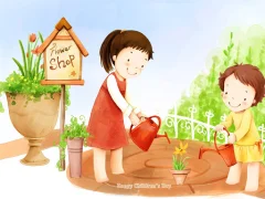 Cartoon Childrens Day Puzzle — 무료 온라인 게임