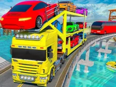 Xogo Crazy Mega Car Transport Truck Game en liña