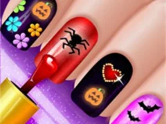 Glow Halloween Nails เกมออนไลน์