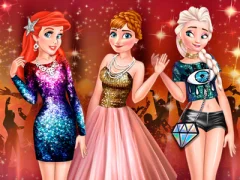 Princesses Glittery Party เกมออนไลน์