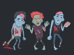 Zombies and Skeletons Coloring — free online game