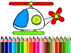 Back To School Helicopter Coloring — free online game