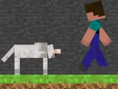 Steve and Wolf — bezmaksas tiešsaistes spēle