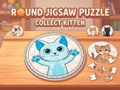Round jigsaw Puzzle - Collect Kitten — 無料オンラインゲーム
