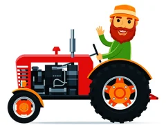 Spill Cartoon Farm Traktors online