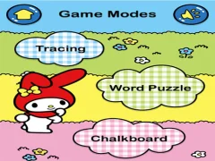Spill Hello Kitty Playhouse MyMelody ABC Tracing online